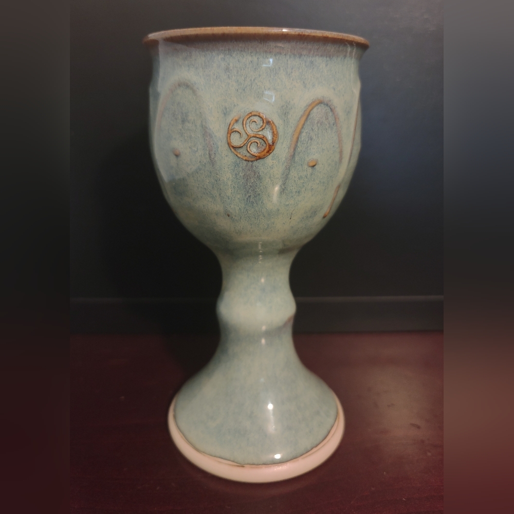 CASTLE ARCH POTTERY GOBLET, HANDMADE IN IRELAND - NEW
